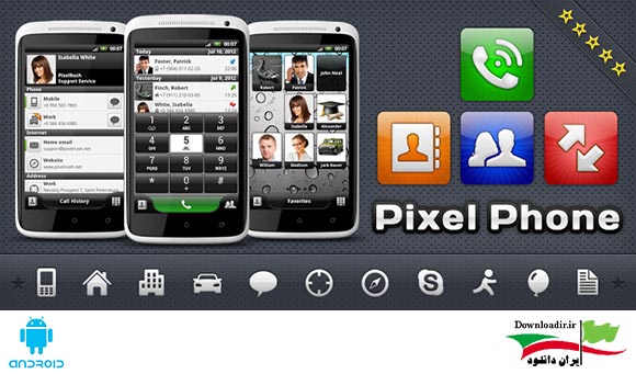 دانلود PixelPhone Pro 3.7.6 برنامه زیباسازی تماس های اندروید